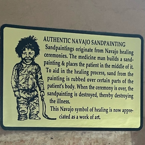 Authentic Navajo Sand Painting (Vintage) - Picture 4 of 6